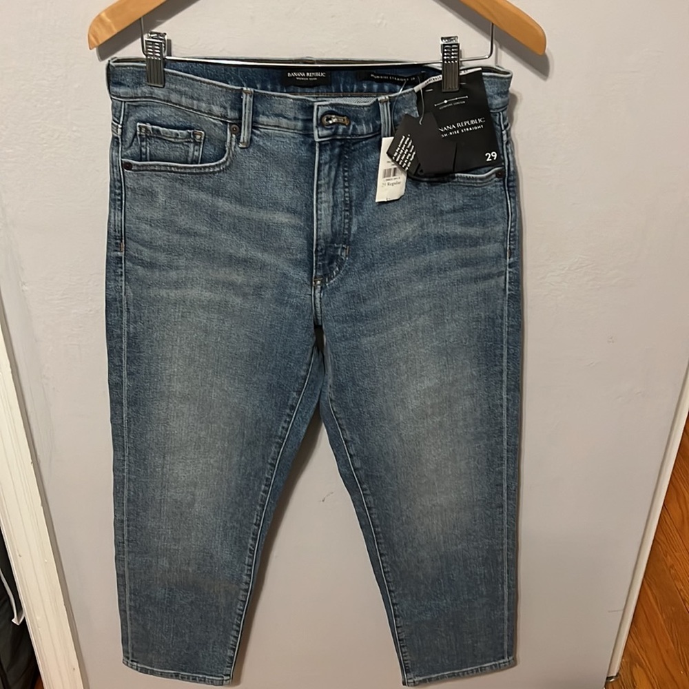 Banana Republic Premium Denim High Rise Straight